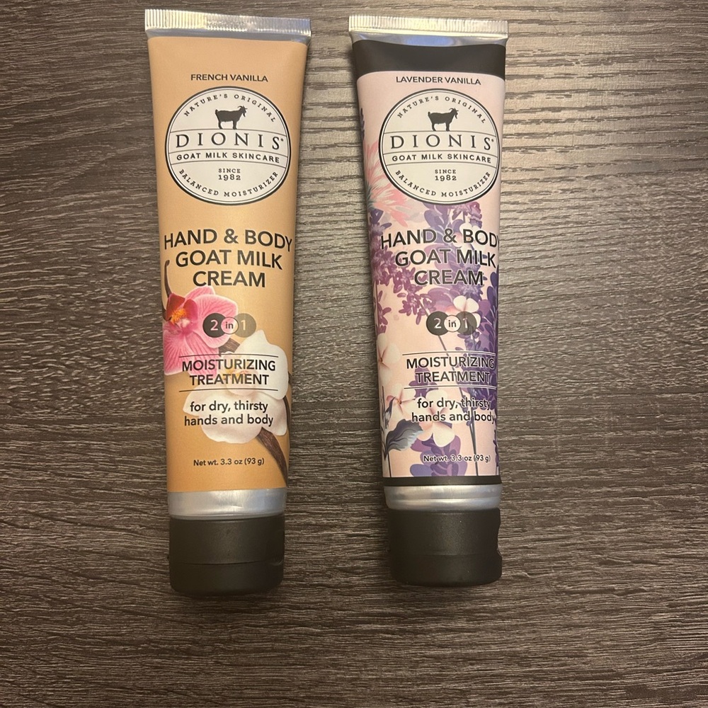 Hand & Body Goat Milk Cream - French Vanilla and Lavender Vanilla